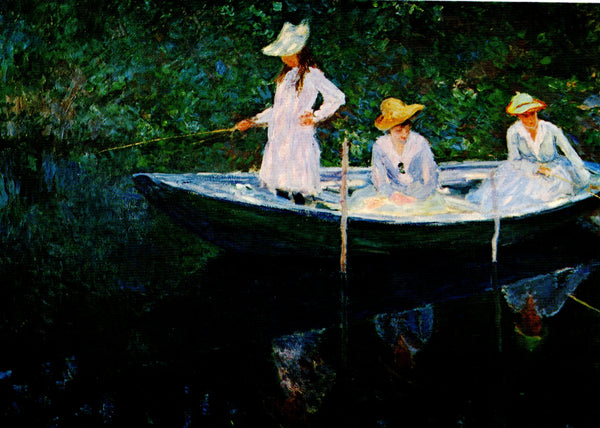 La barque à Giverny, 1887 by Claude Monet - 4 X 6 Inches (10 Postcards)