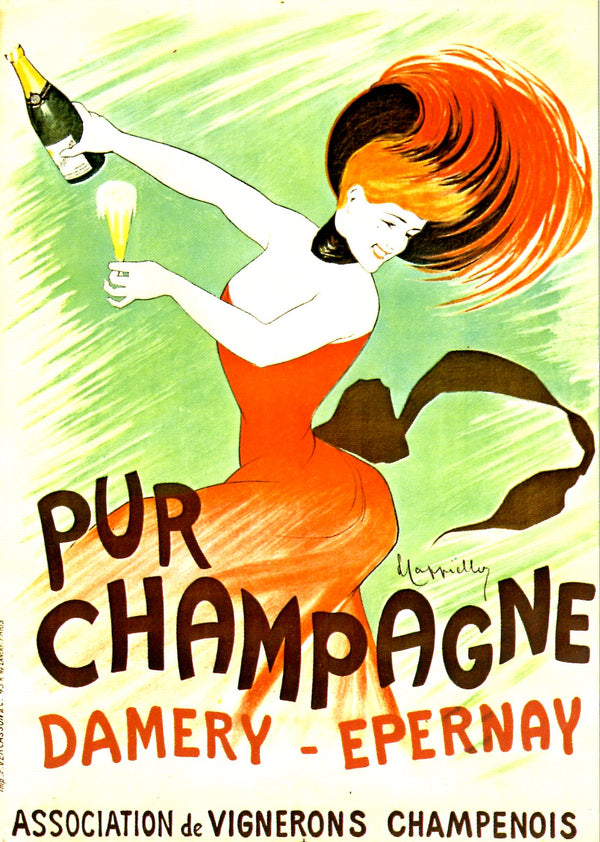 Champagne, Damery by Leonetto Cappiello - 4 X 6 Inches (10 Postcards)