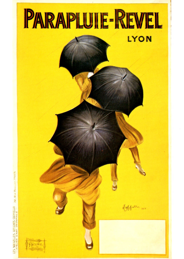 Parapluie, Revel by Leonetto Cappiello - 4 X 6 Inches (10 Postcards)