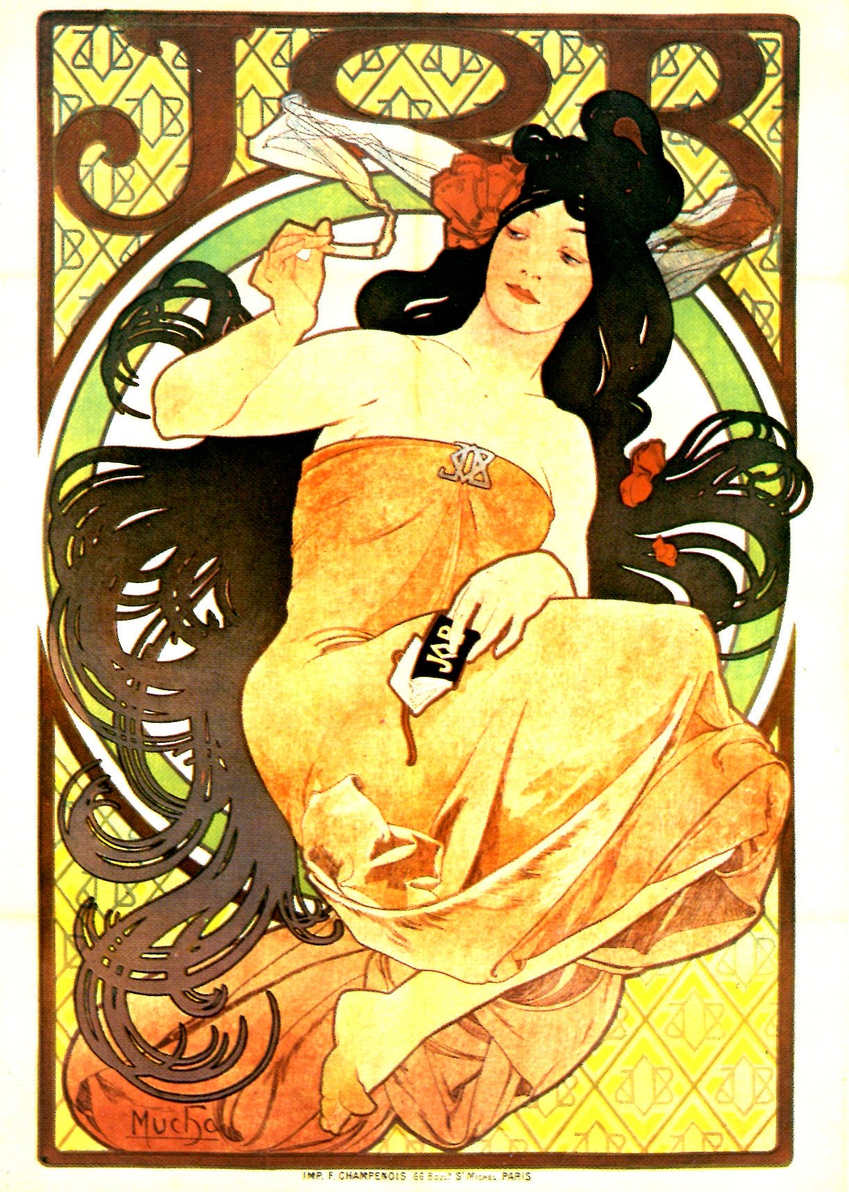 Job by Alphonse Mucha - 4 X 6 Inches (10 Postcards) – Artistica