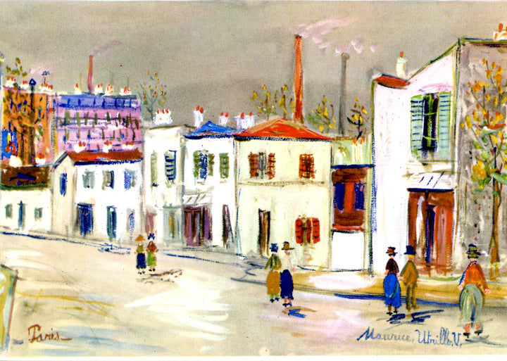 Rue aux Gobelins by Maurice Utrillo - 4 X 6 Inches (10 Postcards)