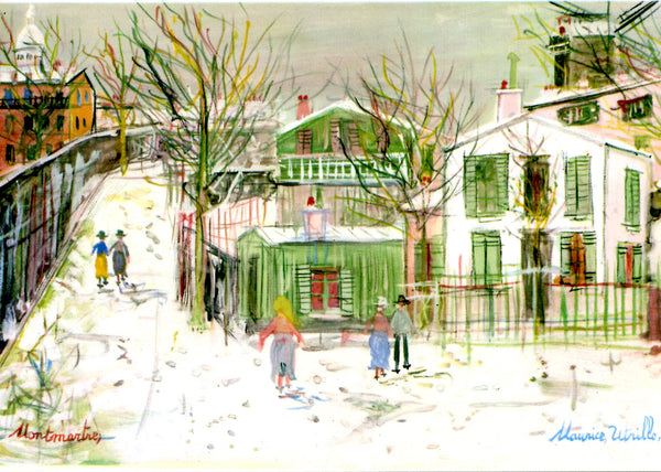 Le Maquis de Montmartre by Maurice Utrillo - 4 X 6 Inches (10 Postcards)
