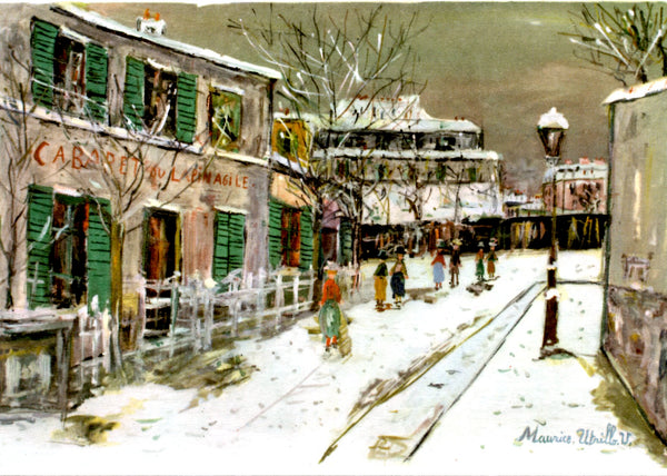 Le Lapin Agile by Maurice Utrillo - 4 X 6 Inches (10 Postcards)