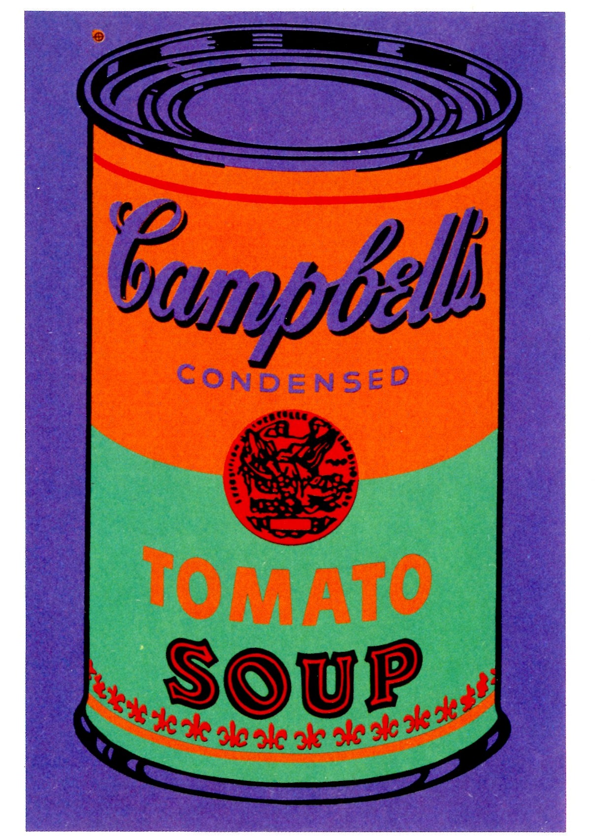 Colored Campbell's Soup Can, 1965 by Andy Warhol - 4 X 6 Inches (10 Po ...