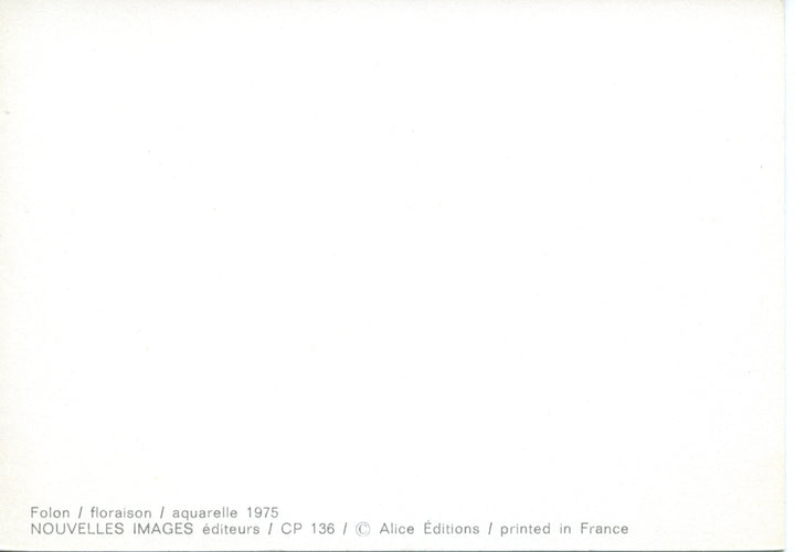 Floraison by Jean-Michel Folon - 4 X 6 Inches (10 Postcards)