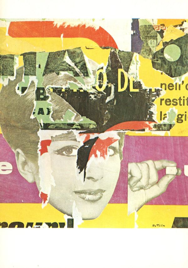 Sexy, 1961 by Mimmo Rotella - 4 X 6 Inches (10 Postcards)