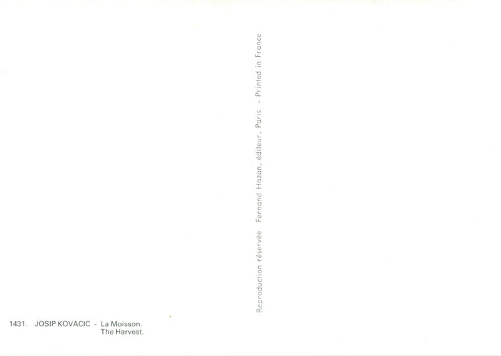 La Moisson by Josip Kovacic - 4 X 6 Inches (10 Postcards)