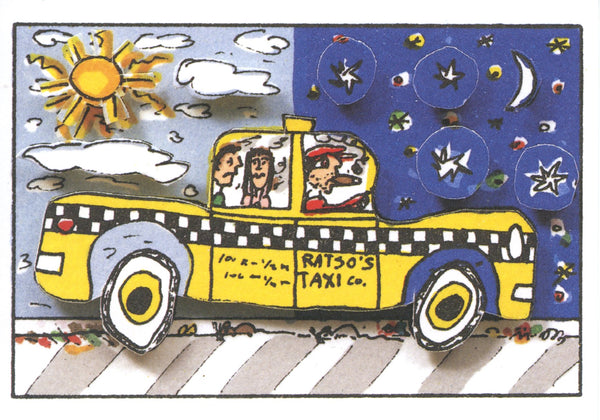 24h sur 24 by James Rizzi - 4 X 6 Inches (10 Postcards)
