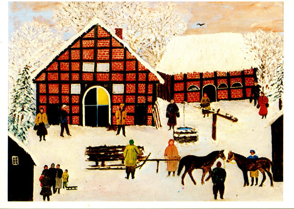 L'Oberneuland en hiver, 1961 by Paps - 4 X 6 Inches (10 Postcards)