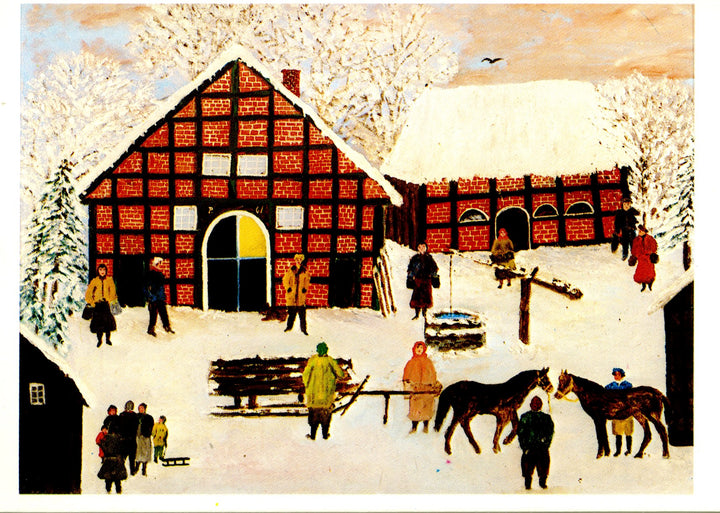 L'Oberneuland en hiver, 1961 by Paps - 4 X 6 Inches (10 Postcards)
