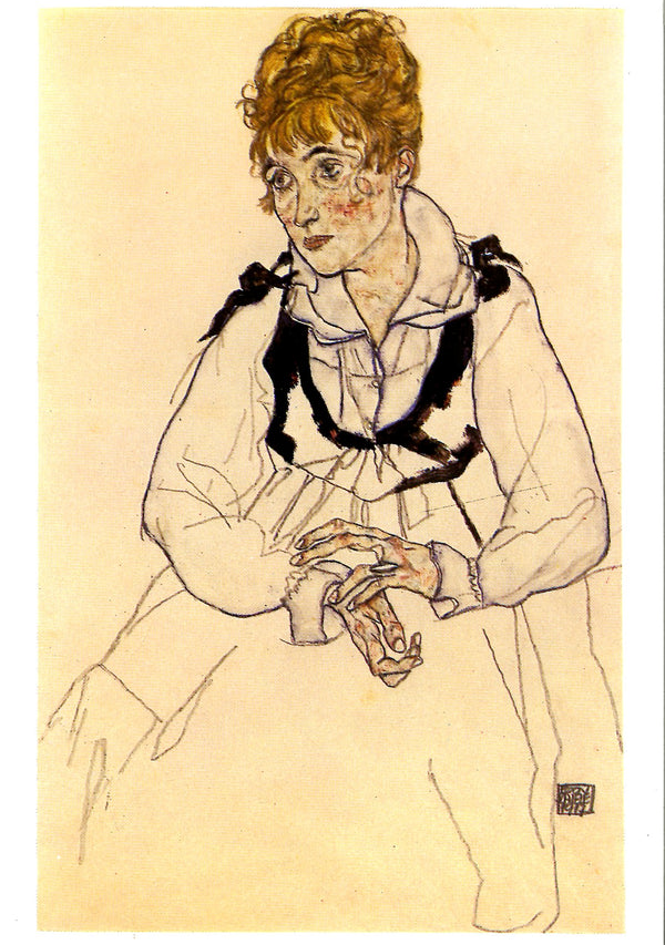 Femme de l'Artiste, 1917 by Egon Schiele - 4 X 6 Inches (10 Postcards)