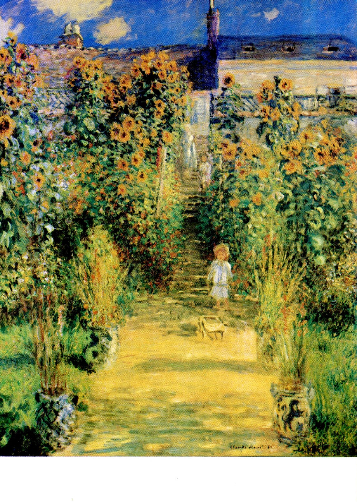 Le jardin de l'artiste à Vétheuil, 1881 by Claude Monet - 4 X 6 Inches ...