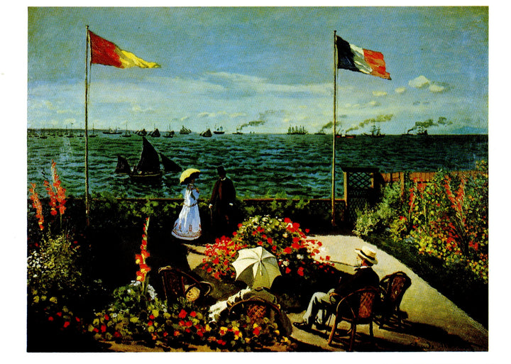 Terrasse à Sainte-Adresse, 1867 by Claude Monet - 4 X 6 Inches (10 Postcards)