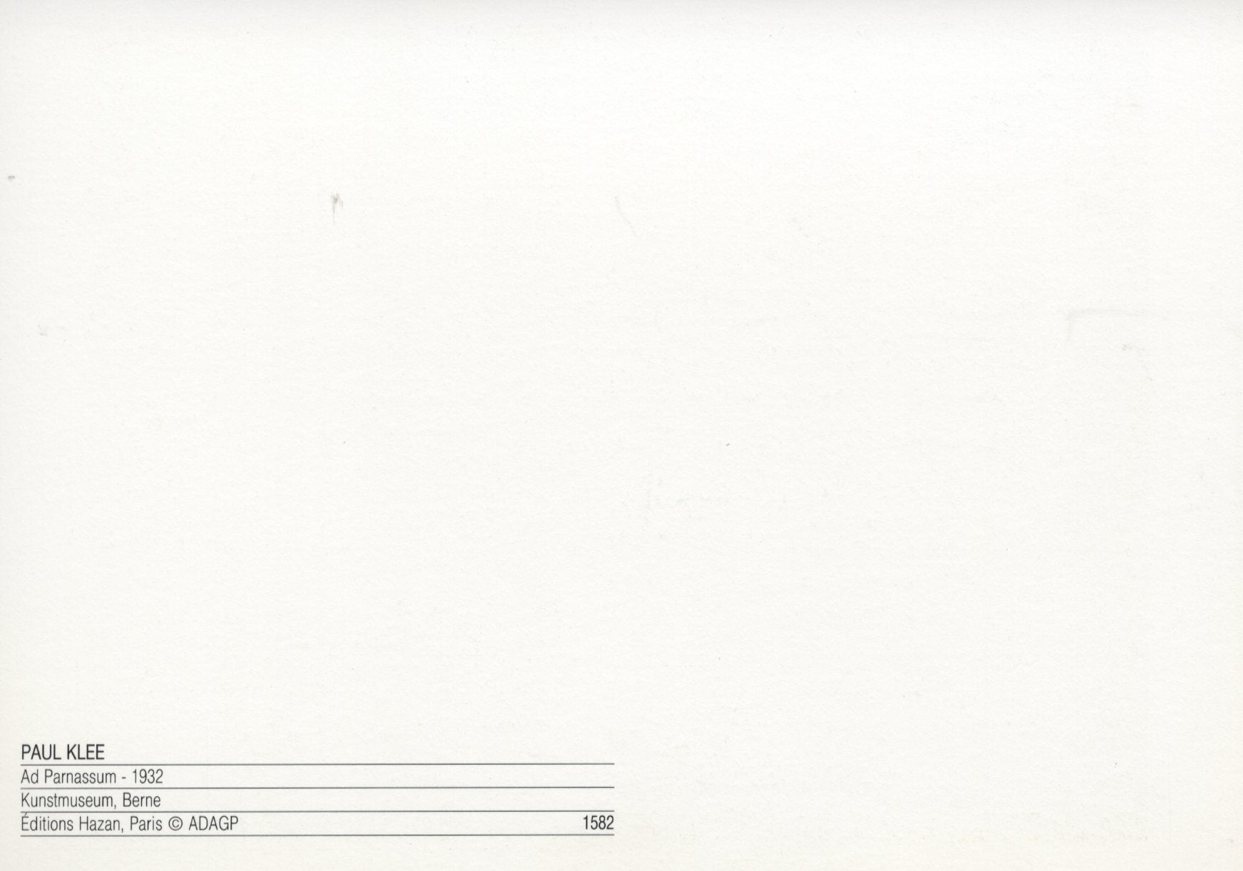 Ad Parnassum, 1932 by Paul Klee - 4 X 6 Inches (10 Postcards