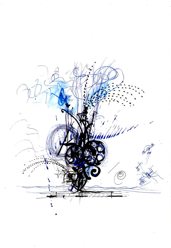 Ragtime de la Fontaine Stravinsky, 1983 by Jean Tinguely - 4 X 6 Inches (10 Postcards)