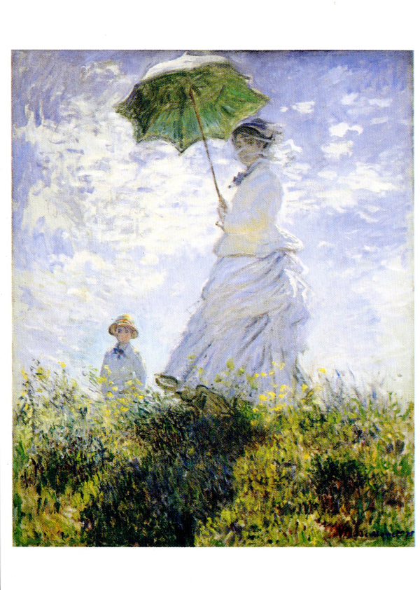 Madame Monet et son fils, 1875 by Claude Monet - 4 X 6 Inches (10 Postcards)