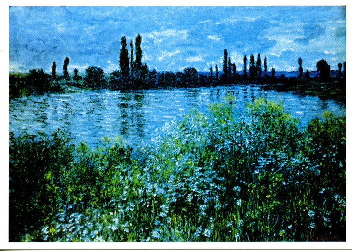 Bords de Seine, 1880 by Claude Monet - 4 X 6 Inches (10 Postcards)
