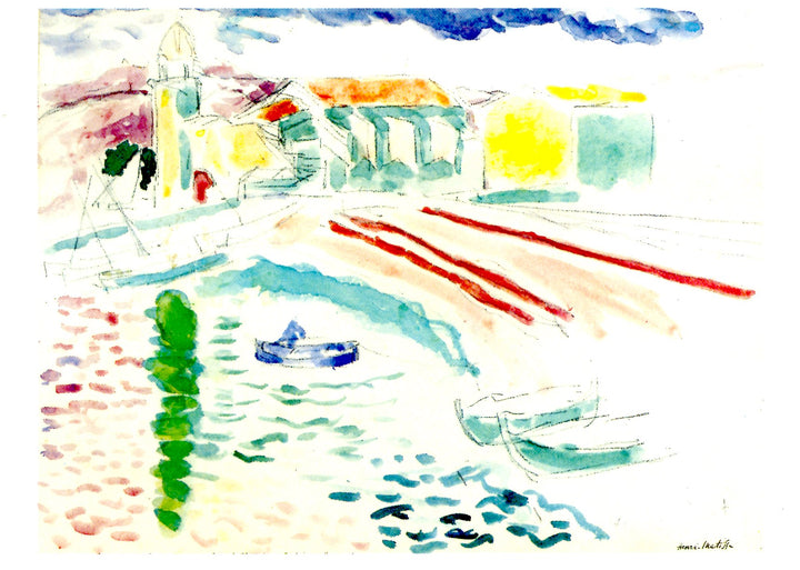 Le port, plage St-Vincent by Henri Matisse - 4 X 6 Inches (10 Postcards)