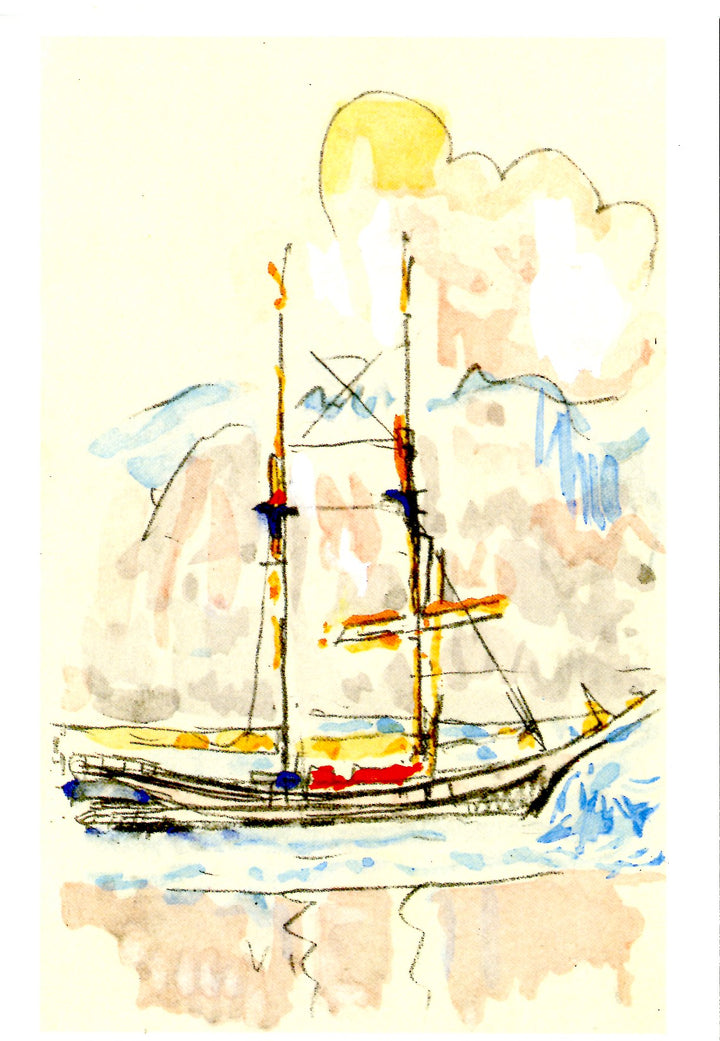 Aquarelle et Crayon by Paul Signac - 4 X 6 Inches (10 Postcards)