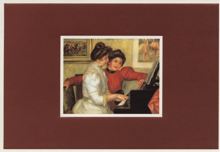 Yvonne et Christine Lerolle au Piano by Pierre Auguste Renoir - 4 X 6 Inches (10 Postcards)