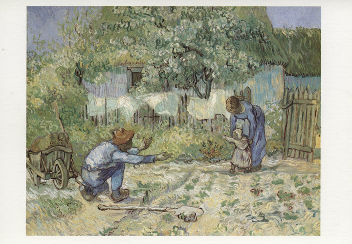 Premiers Pas, 1890 by Vincent Van Gogh - 4 X 6 Inches (10 Postcards)