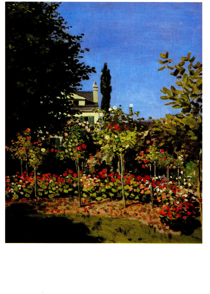 Jardin en fleurs, 1866 by Claude Monet - 4 X 6 Inches (10 Postcards)