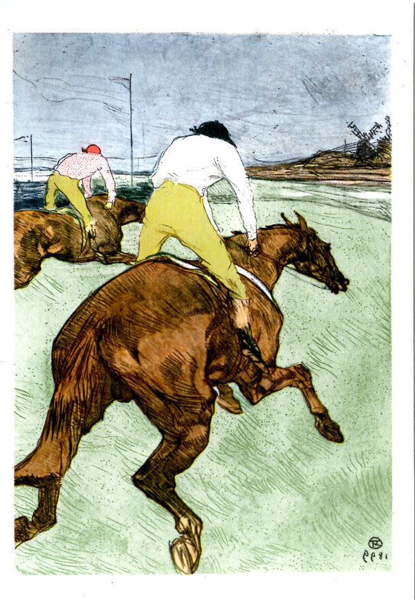 Le Jockey by Henri de Toulouse-Lautrec - 4 X 6 Inches (10 Postcards)