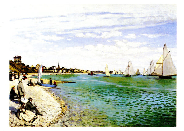 Les Régates à Sainte-Adresse, 1867 by Claude Monet - 4 X 6 Inches (10 Postcards)