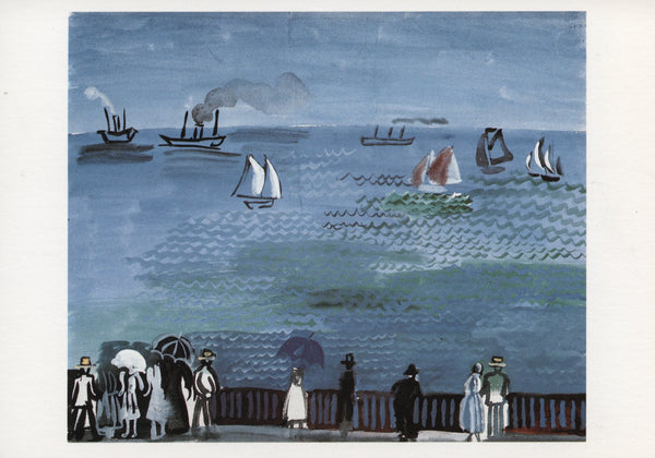 La Mer au Havre by Raoul Dufy - 4 X 6 Inches (10 Postcards)