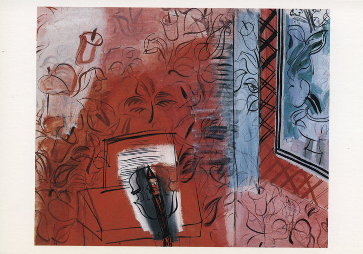 Hommage à Bach, 1952 by Raoul Dufy - 4 X 6 Inches (10 Postcards)
