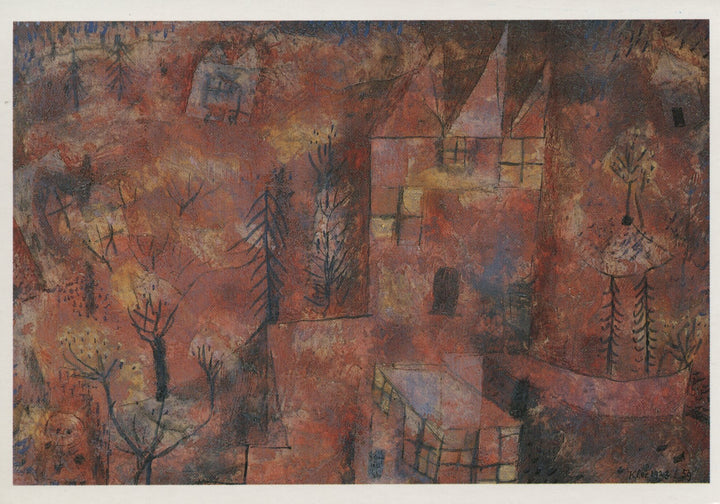 Paysage à l'Enfant by Paul Klee - 4 X 6 Inches (10 Postcards)