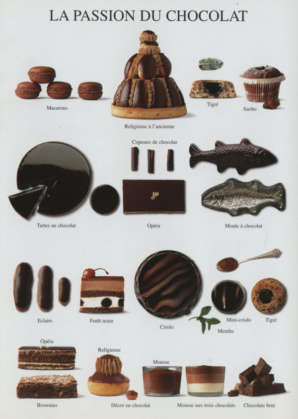 La Passion du Chocolat - 4 X 6 Inches (10 Postcards)