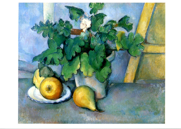 Pot de fleurs et poires by Paul Cézanne - 4 X 6 Inches (10 Postcards)