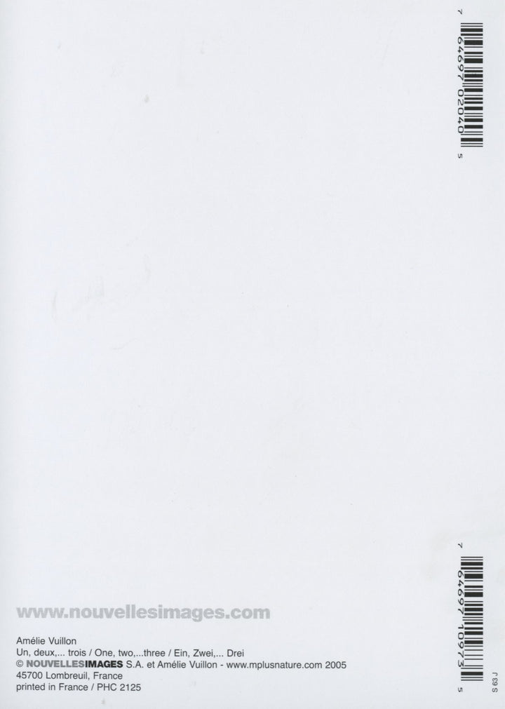 Un, Deux,...Trois by Amélie Vuillon - 4 X 6 Inches (10 Postcards)