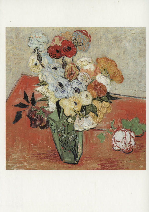 Roses et Anémones, 1890 by Vincent Van Gogh - 4 X 6 Inches (10 Postcards)