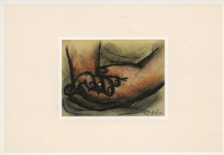 Etude de Mains by Pablo Picasso - 4 X 6 Inches (10 Postcards)