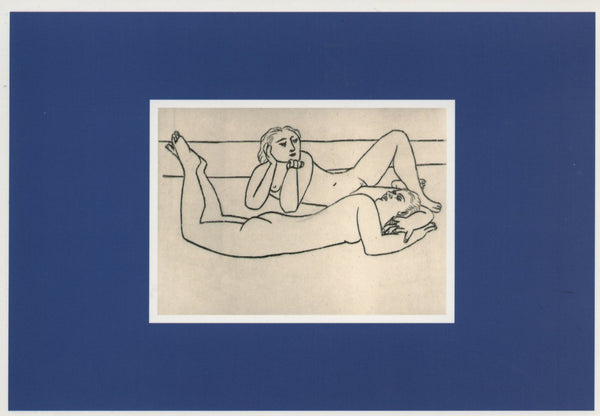 Deux Baigneuses Allongées sur la Plage by Pablo Picasso - 4 X 6 Inches (10 Postcards)