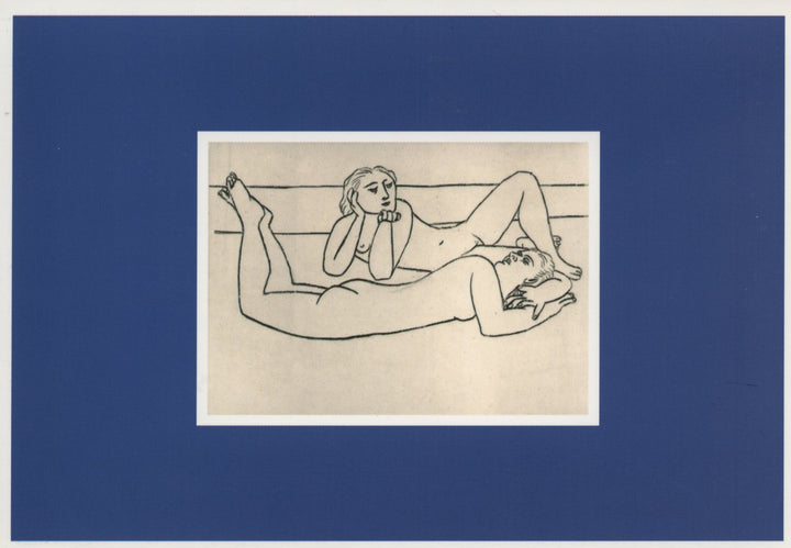 Deux Baigneuses Allongées sur la Plage by Pablo Picasso - 4 X 6 Inches (10 Postcards)