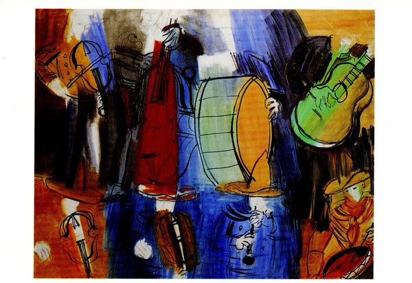 Les Musiciens Mexicains, 1951 by Raoul Dufy - 4 X 6 Inches (10 Postcards)