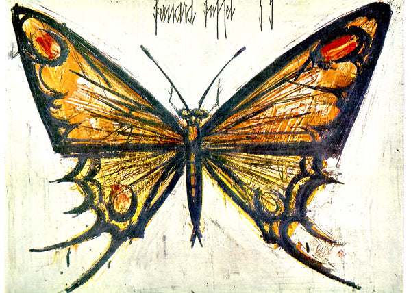 Papillon, 1959 by Bernard Buffet - 4 X 6 Inches (10 Postcards)