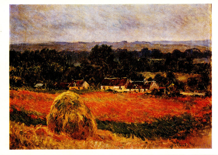 Une meule près de Giverny, 1886 by Claude Monet - 4 X 6 Inches (10 Postcards)