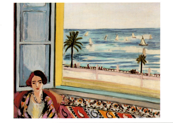 Femme assise le dos tournée vers la fenêtre, 1949 by Henri Matisse - 4 X 6 Inches (10 Postcards)