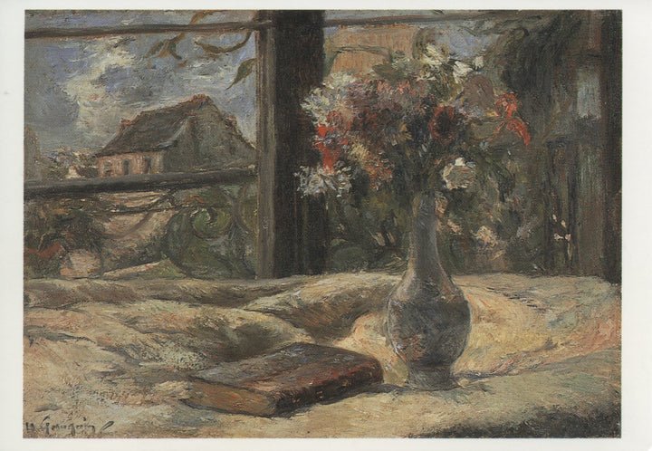 Vase de Fleurs à la Fenêtre, 1881 by Paul Gauguin - 4 X 6 Inches (10 Postcards)