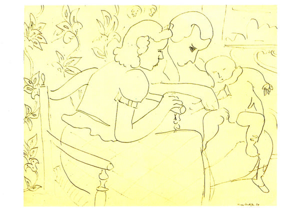 Famille, 1939 by Henri Matisse - 4 X 6 Inches (10 Postcards)