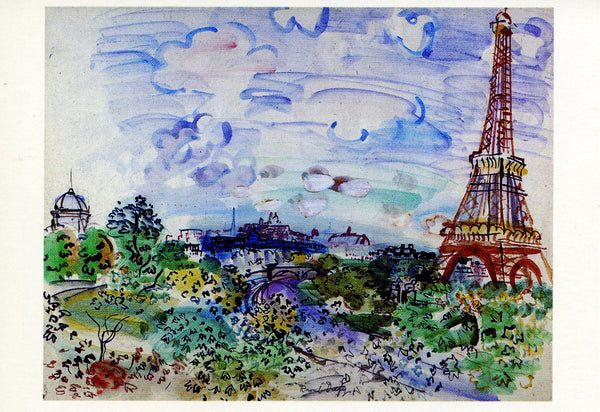 La Tour Eiffel, 1935 by Raoul Dufy - 4 X 6 Inches (10 Postcards)