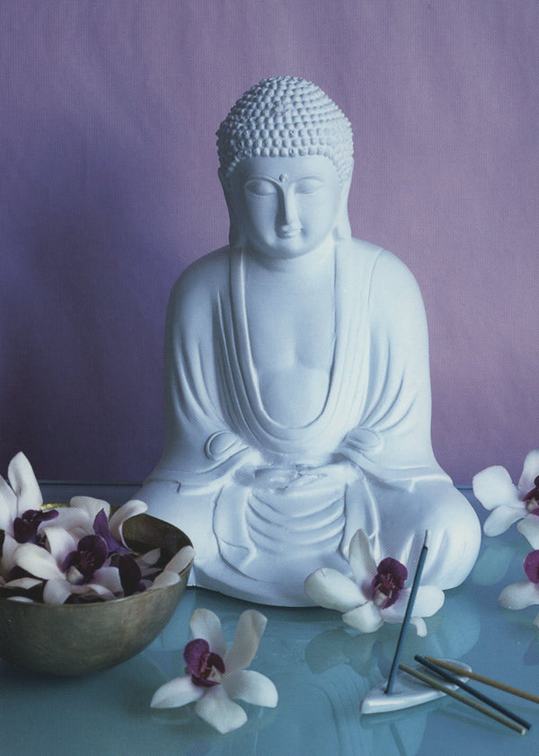 Bouddha Bleu by Flora Press - 4 X 6 Inches (10 Postcards)