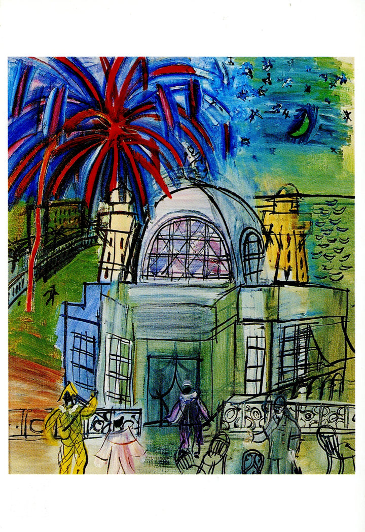 Feu d'Artifice à Nice, le Casino de la Jetée, 1947 by Raoul Dufy - 4 X 6 Inches (10 Postcards)