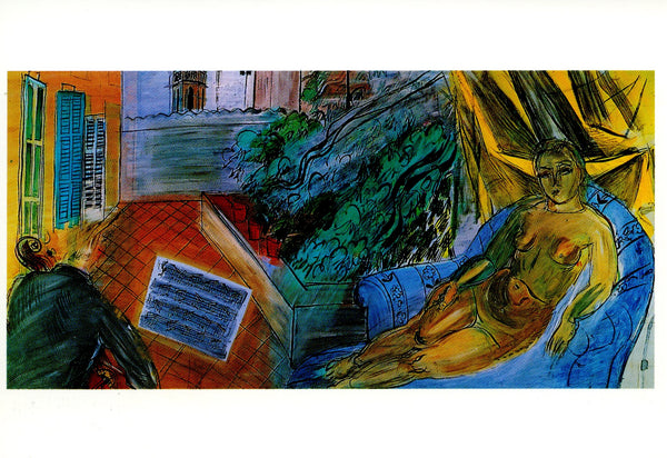 Nu au Piano à Caldas de Monbuy, 1945 by Raoul Dufy - 4 X 6 Inches (10 Postcards)
