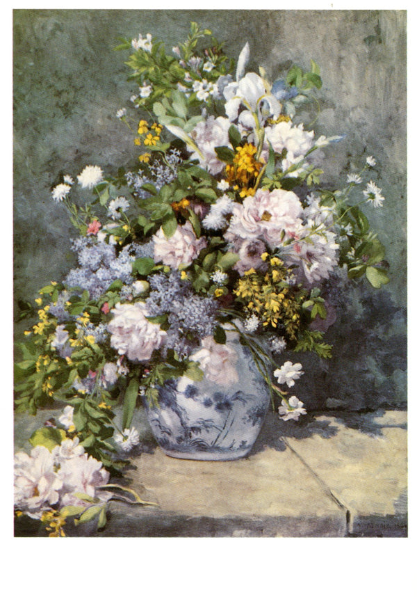 Bouquet de fleurs by Pierre Auguste Renoir - 4 X 6 Inches (10 Postcards)