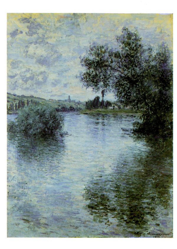 La Seine à Vétheuil, 1879 by Claude Monet - 4 X 6 Inches (10 Postcards)